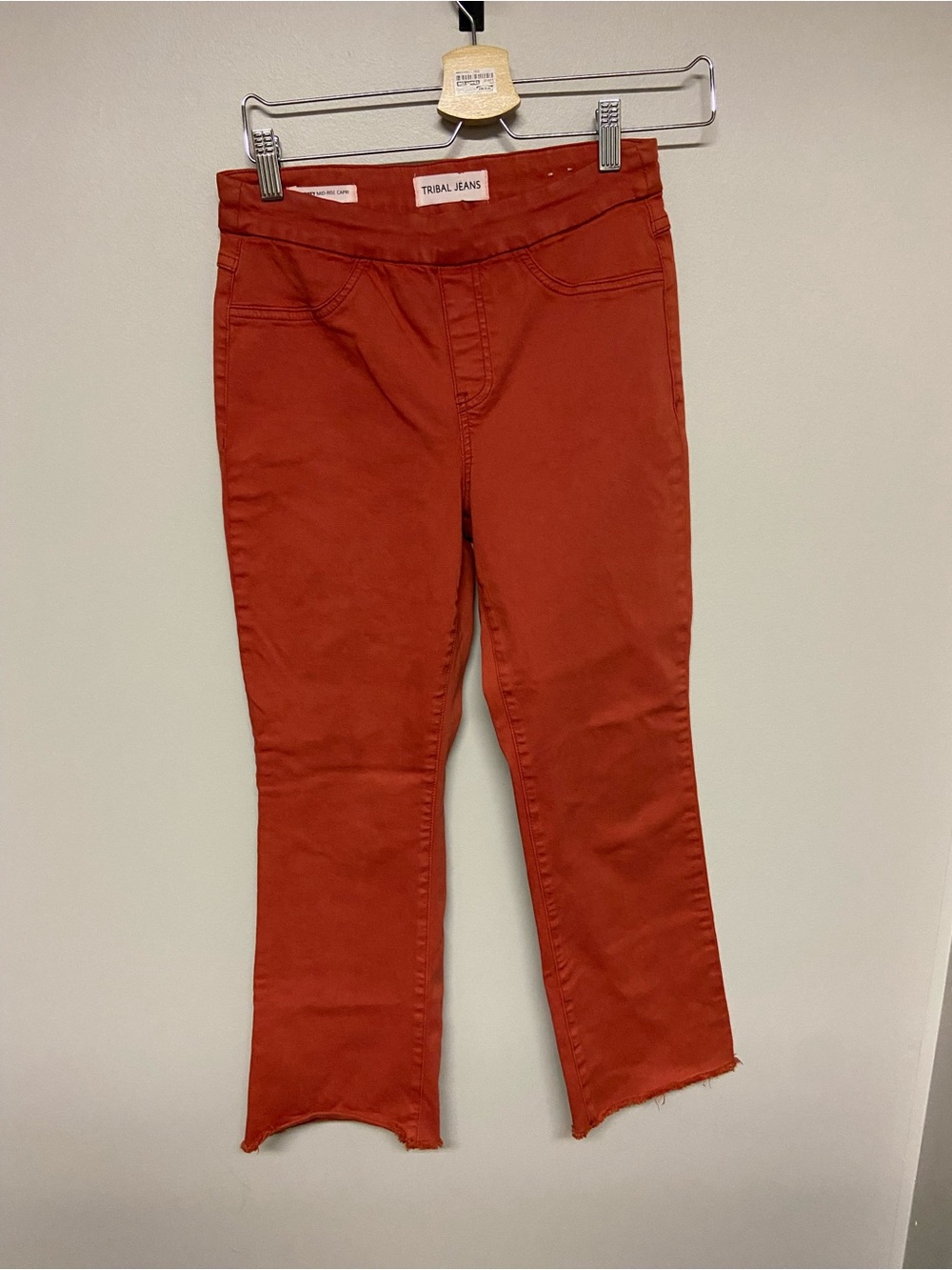 Women's Rust Cropped Bootcut Jeans - Classic Stretch - Picture 2 of 3